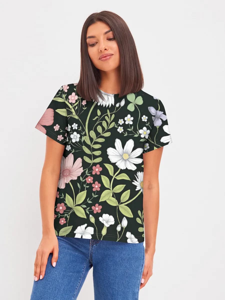 Women's basic cotton T-shirt
