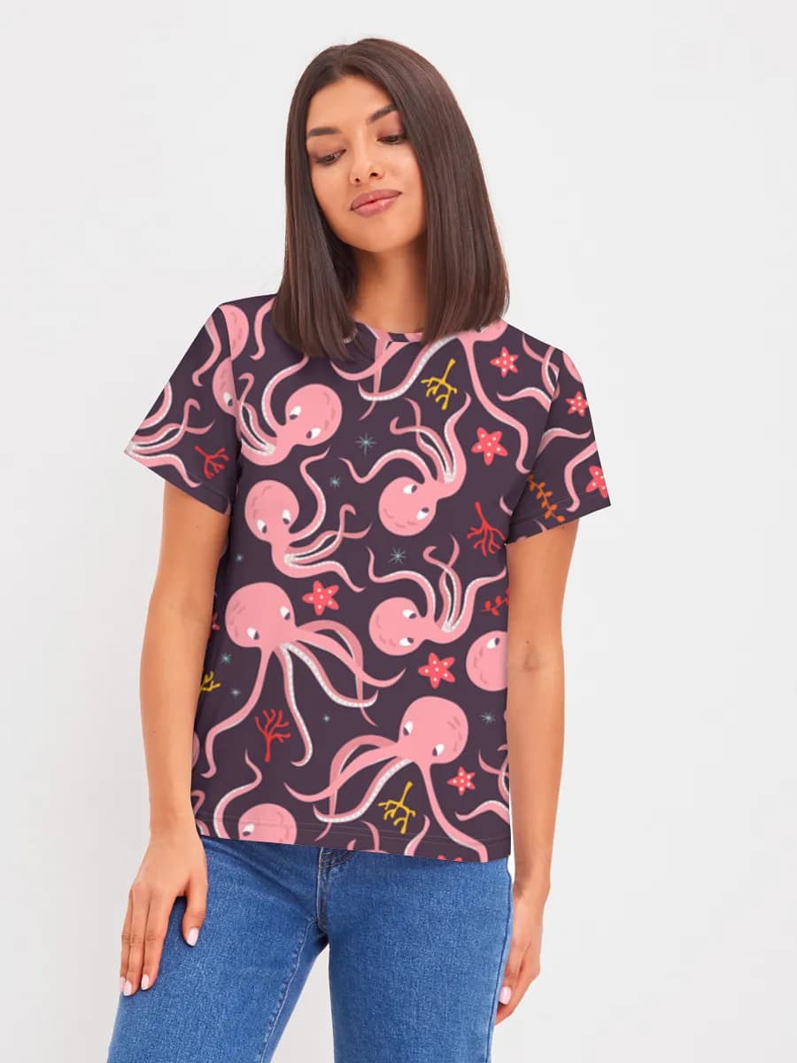 Women's basic cotton T-shirt