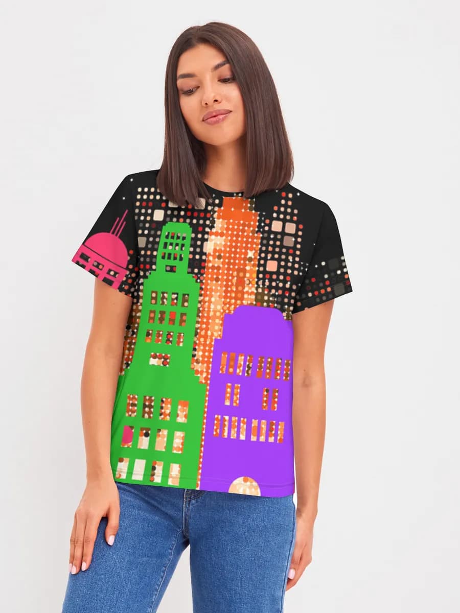 Neon City Skyline