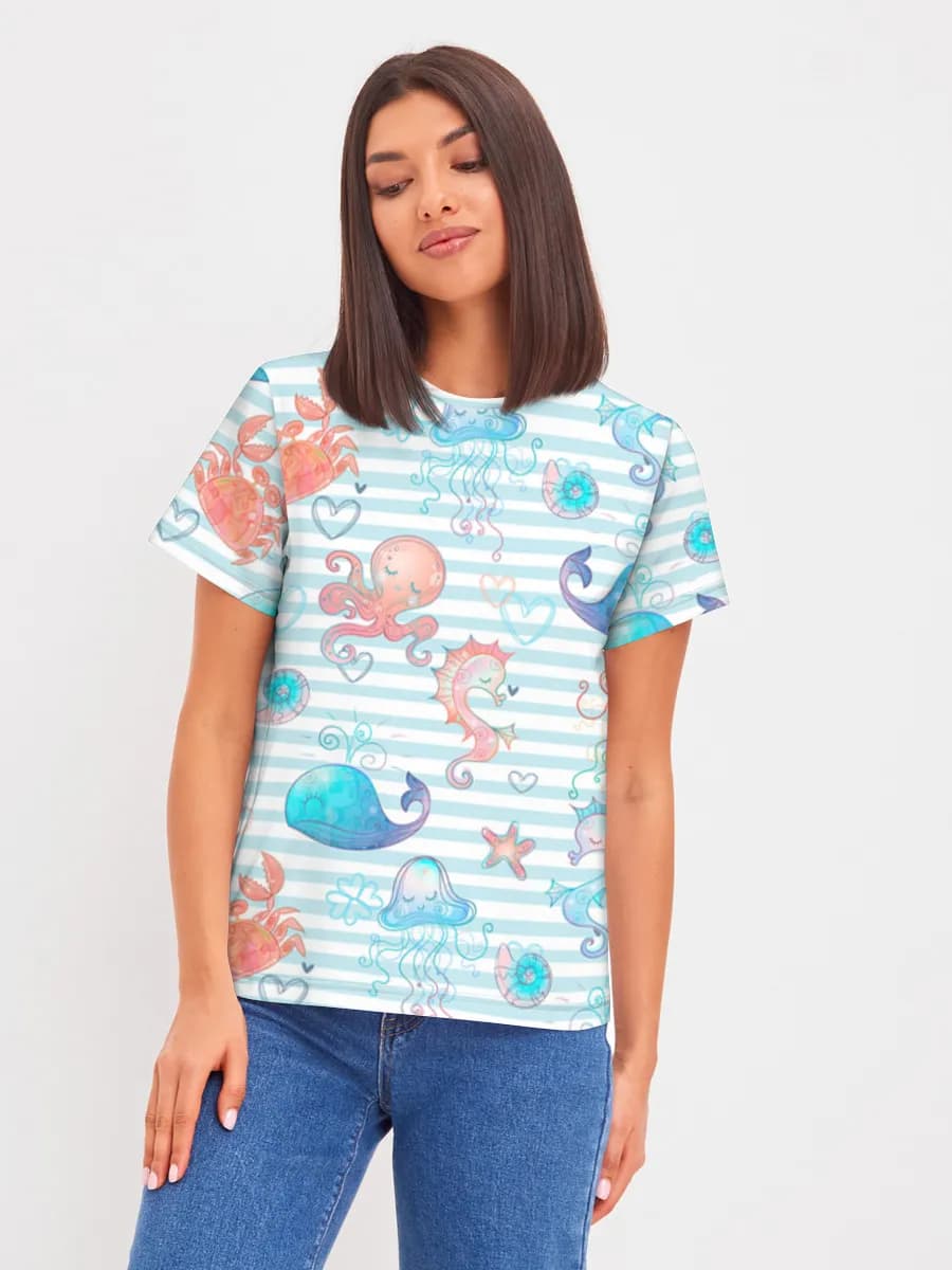 Women's basic cotton T-shirt