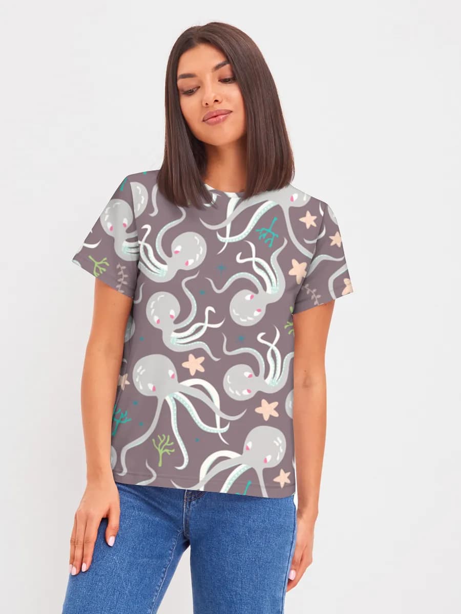 Women's basic cotton T-shirt