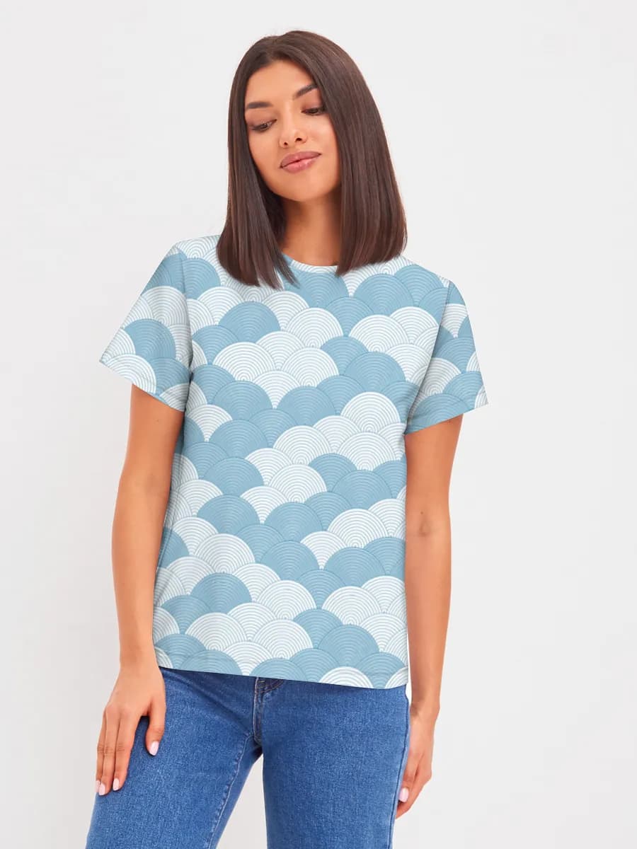 Blue Seigaiha Waves