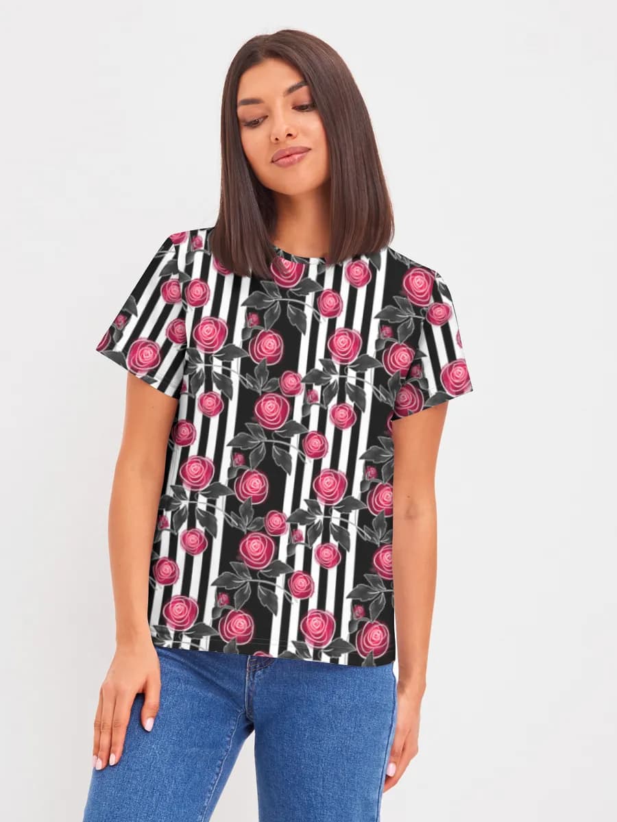 Red Roses And Stripes