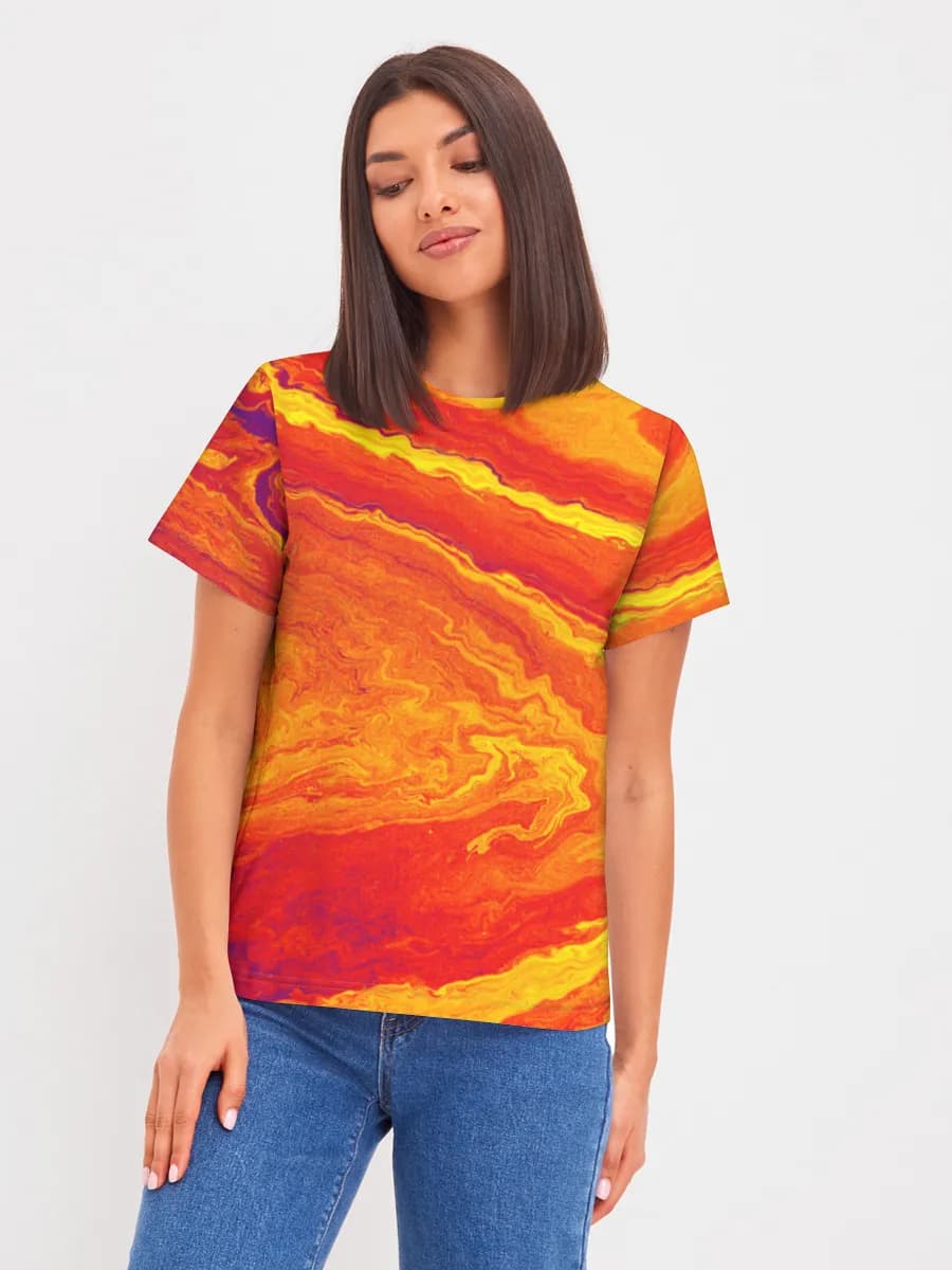 Fiery Marbled Swirl