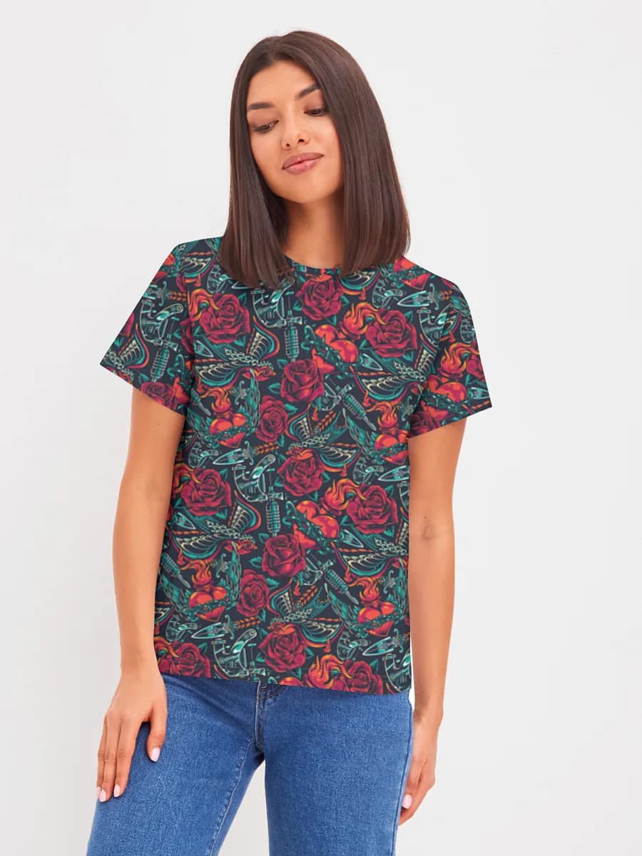 Women's basic cotton T-shirt