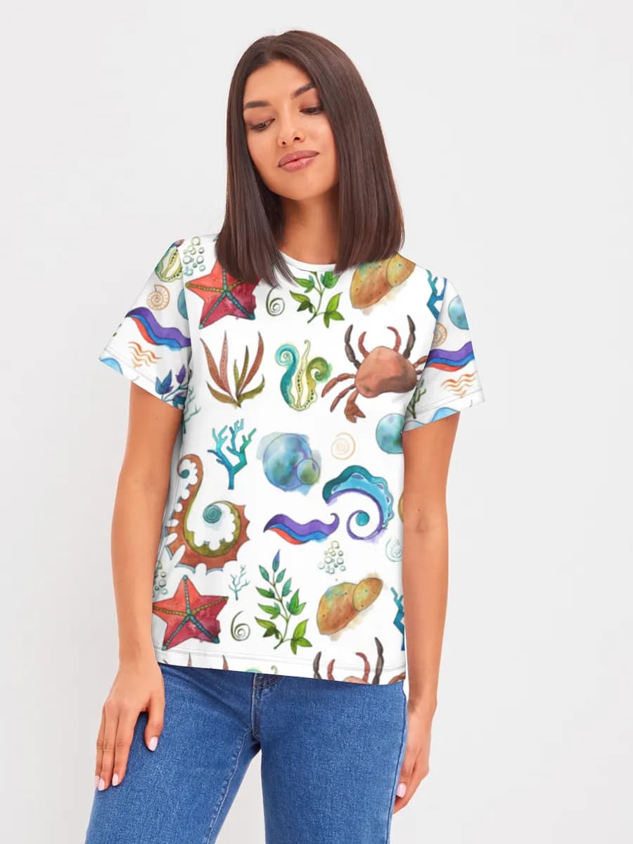Women's basic cotton T-shirt