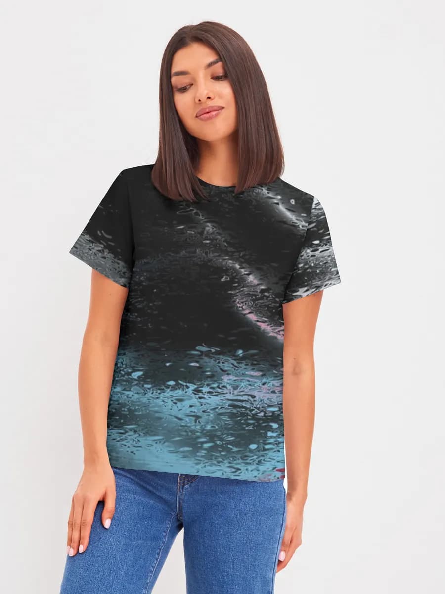 Neon Liquid Glitch Blur