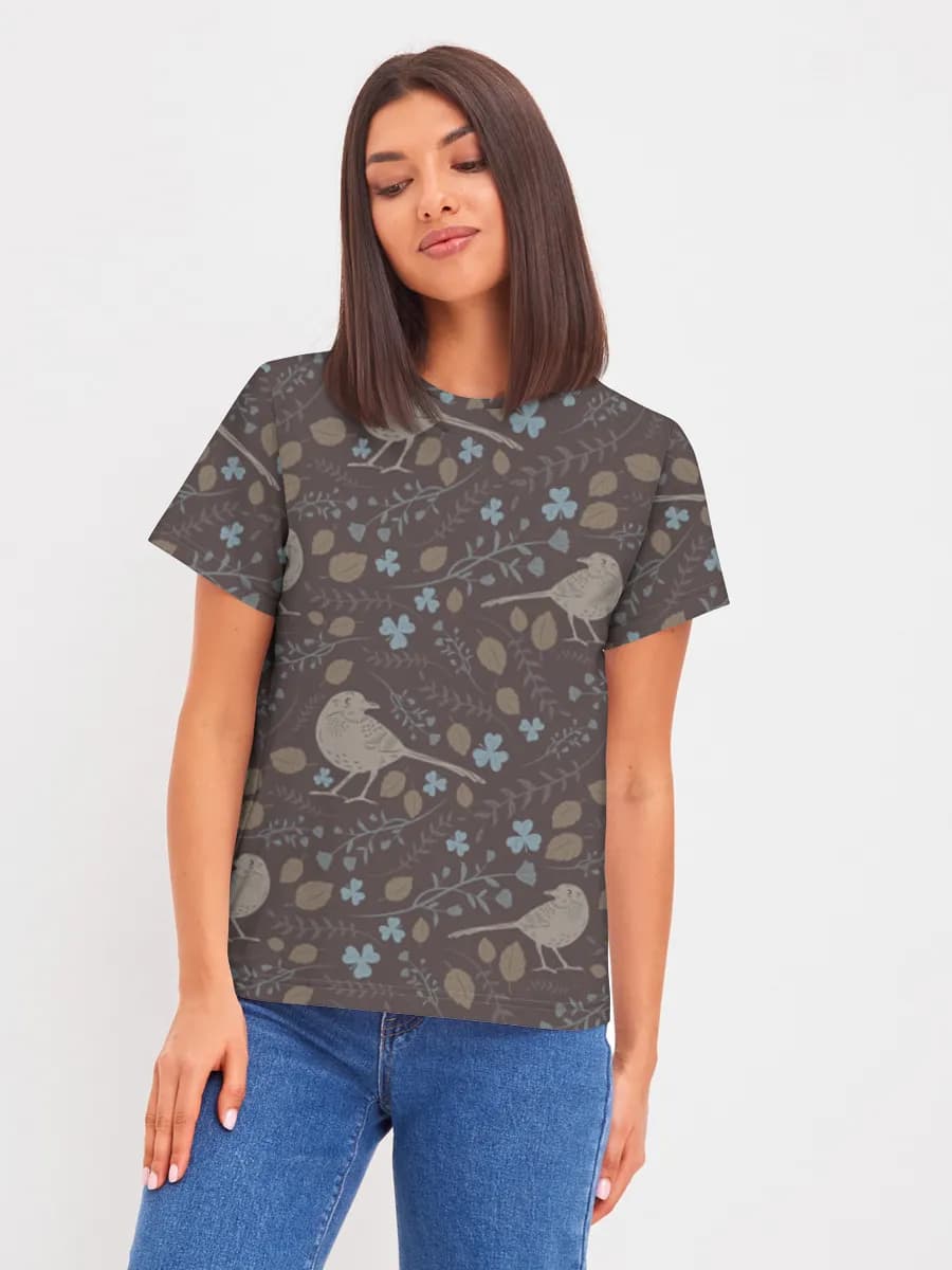 Woodland Birds And Blossoms