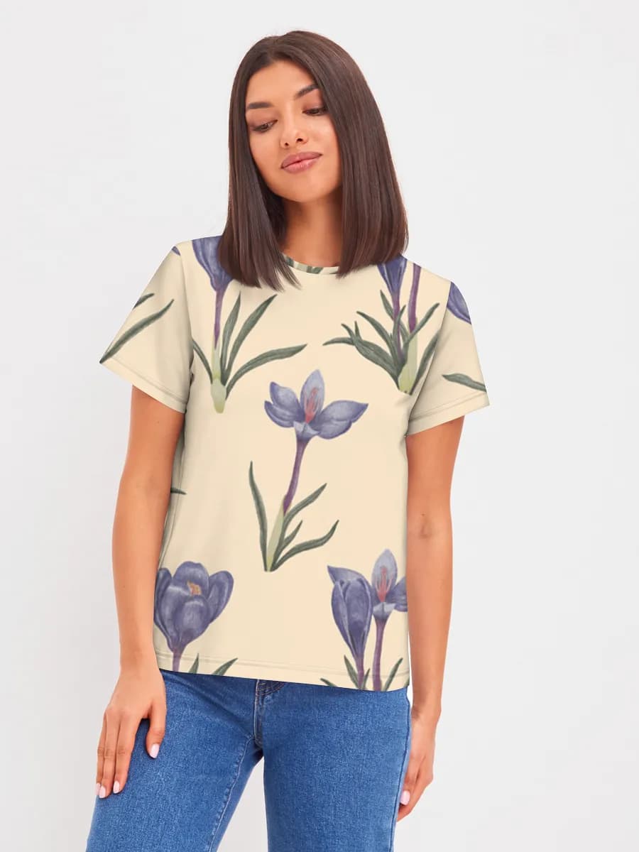 Women's basic cotton T-shirt