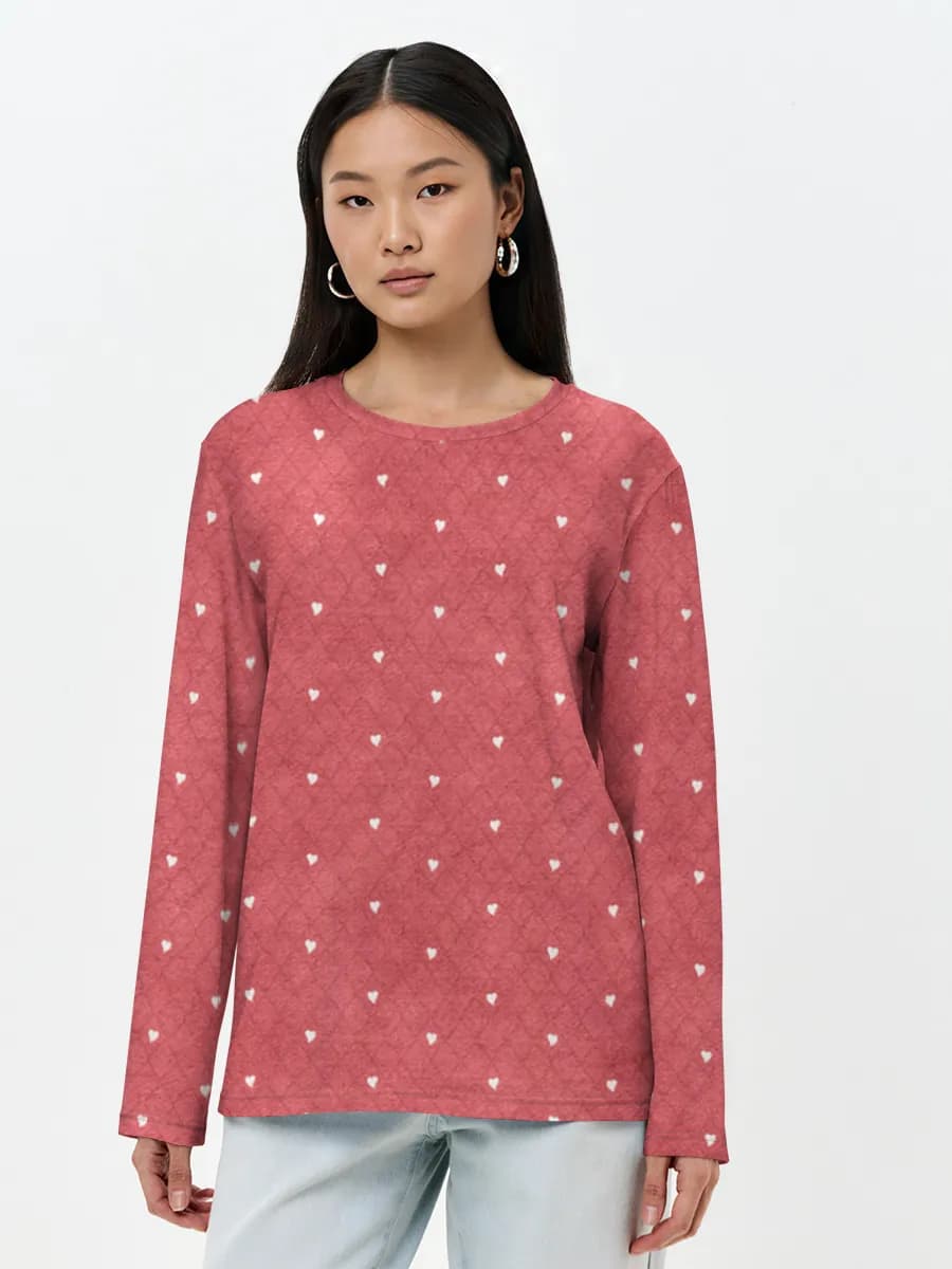 Women's long sleeve shirt. Cotton