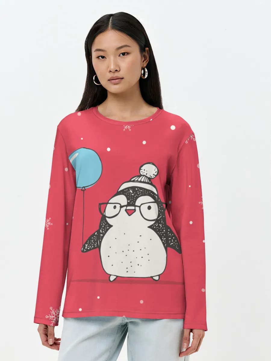 Women's long sleeve shirt. Cotton