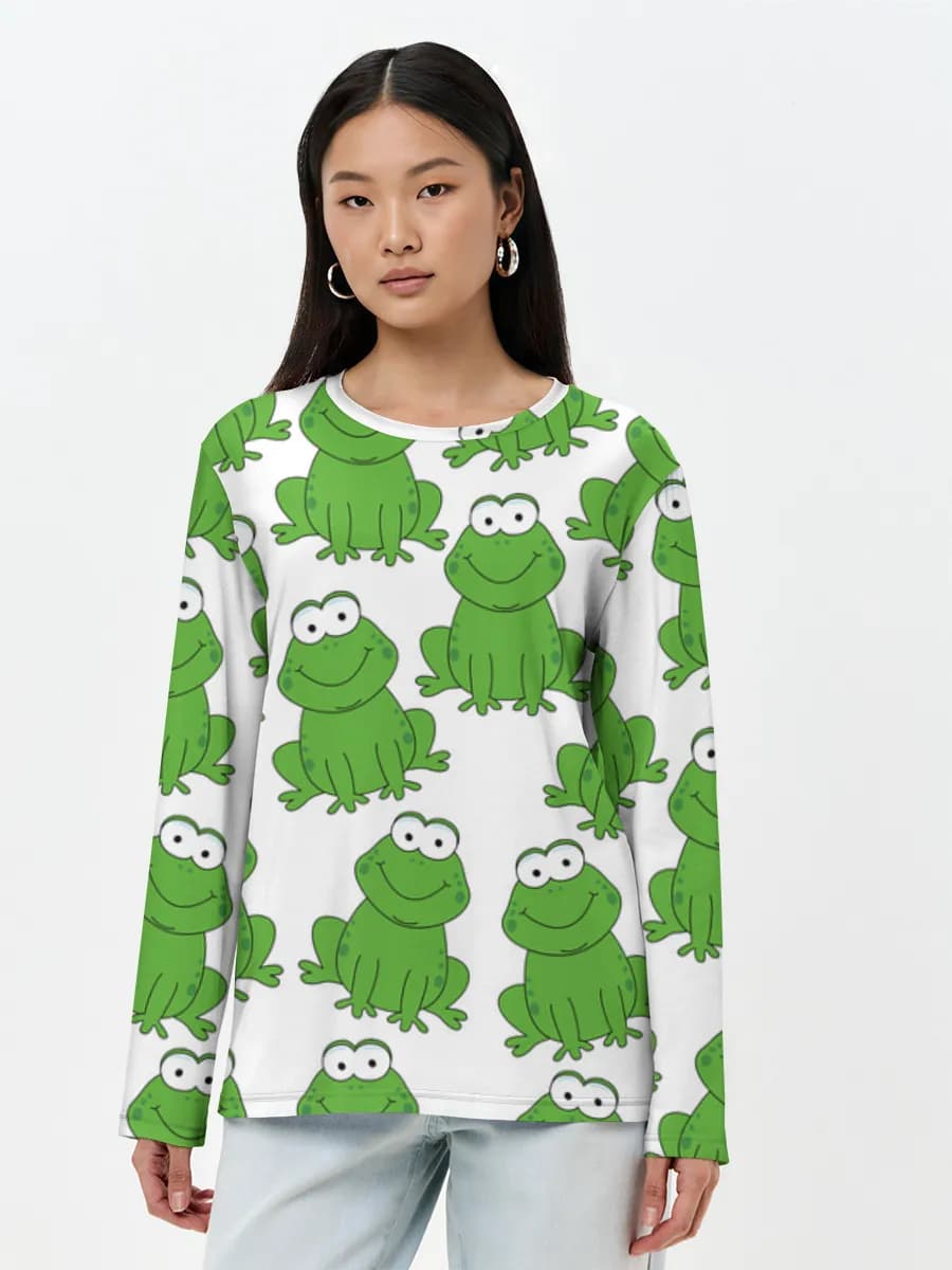 Women's long sleeve shirt. Cotton
