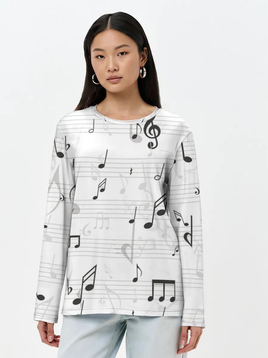 Women's long sleeve shirt. Cotton