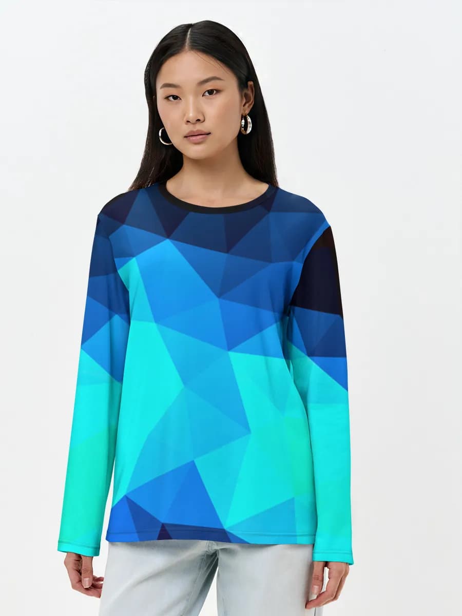 Women's long sleeve shirt. Cotton