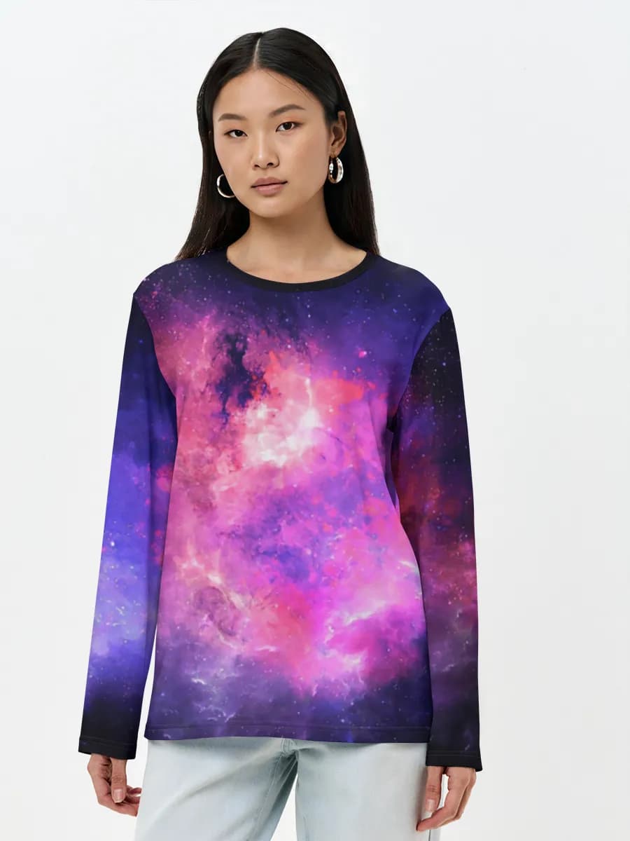 Women's long sleeve shirt. Cotton