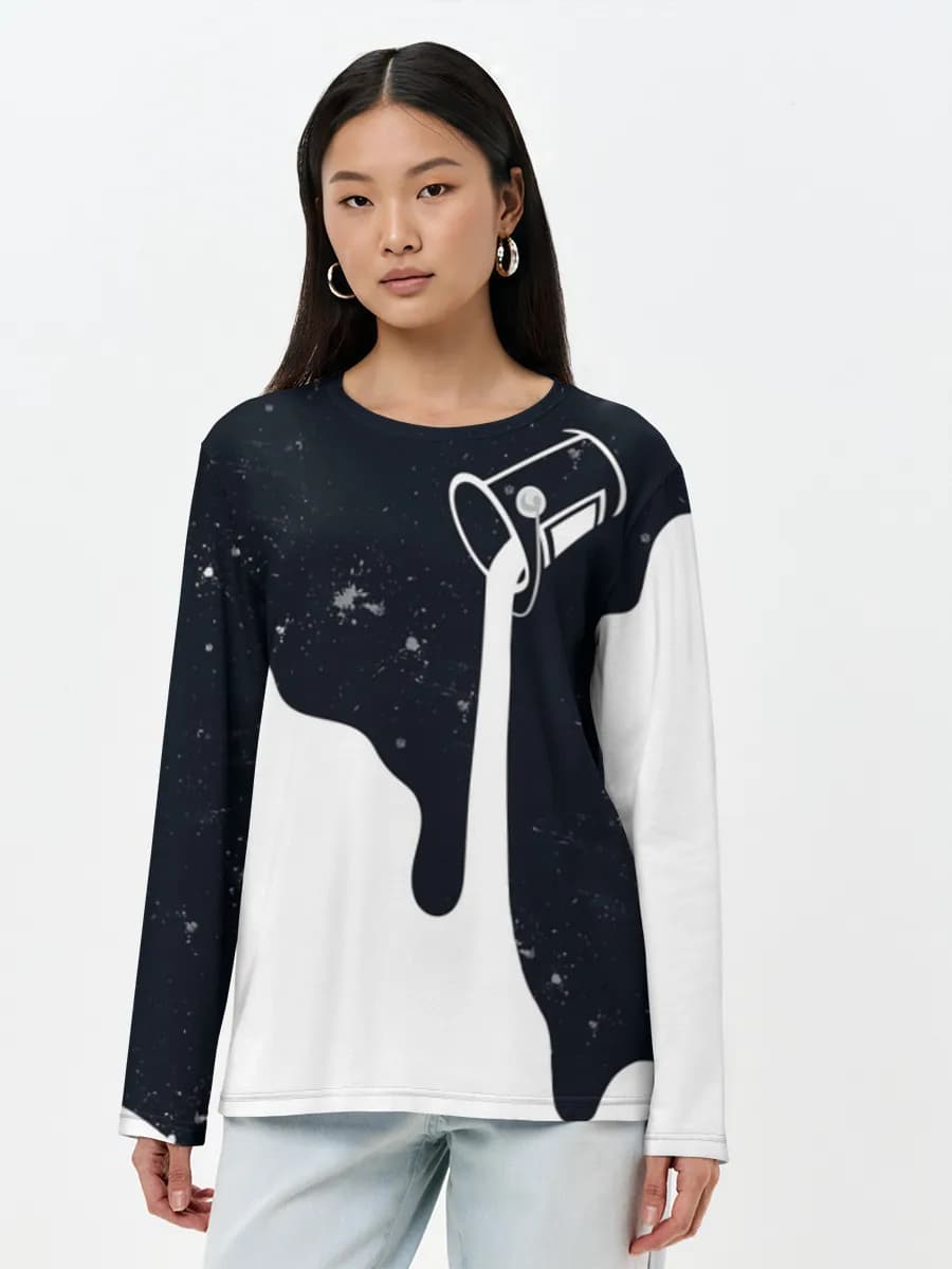 Women's long sleeve shirt. Cotton