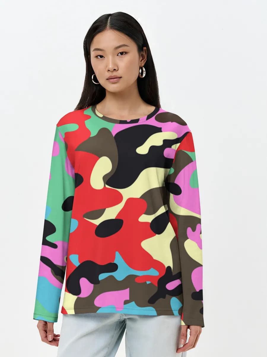 Women's long sleeve shirt. Cotton