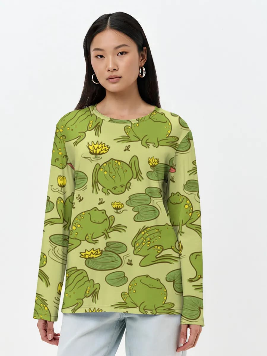 Women's long sleeve shirt. Cotton