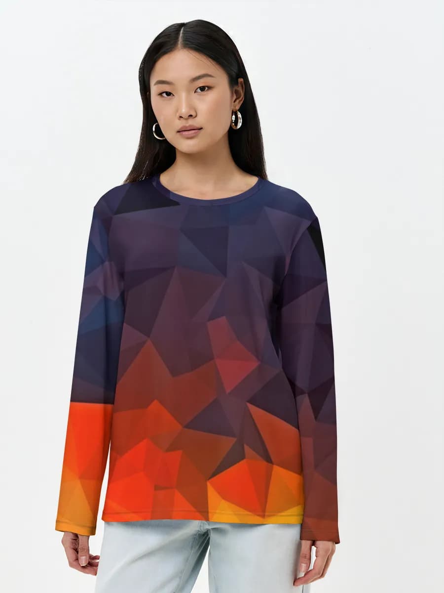 Women's long sleeve shirt. Cotton