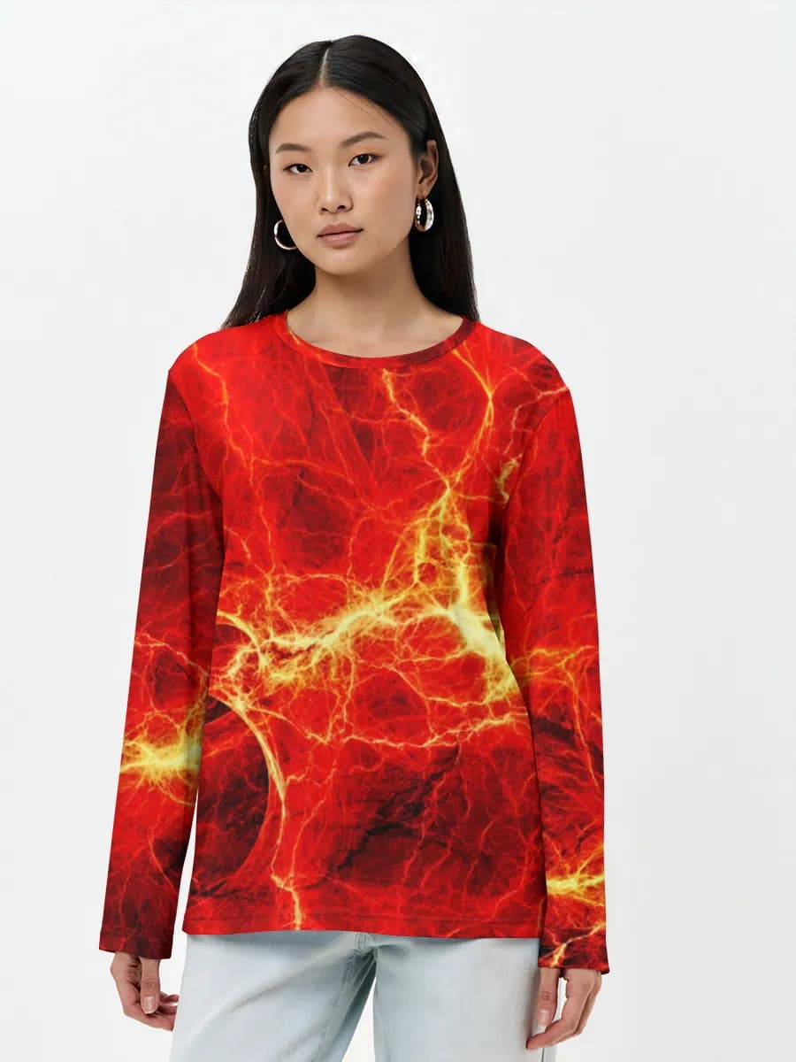 Women's long sleeve shirt. Cotton