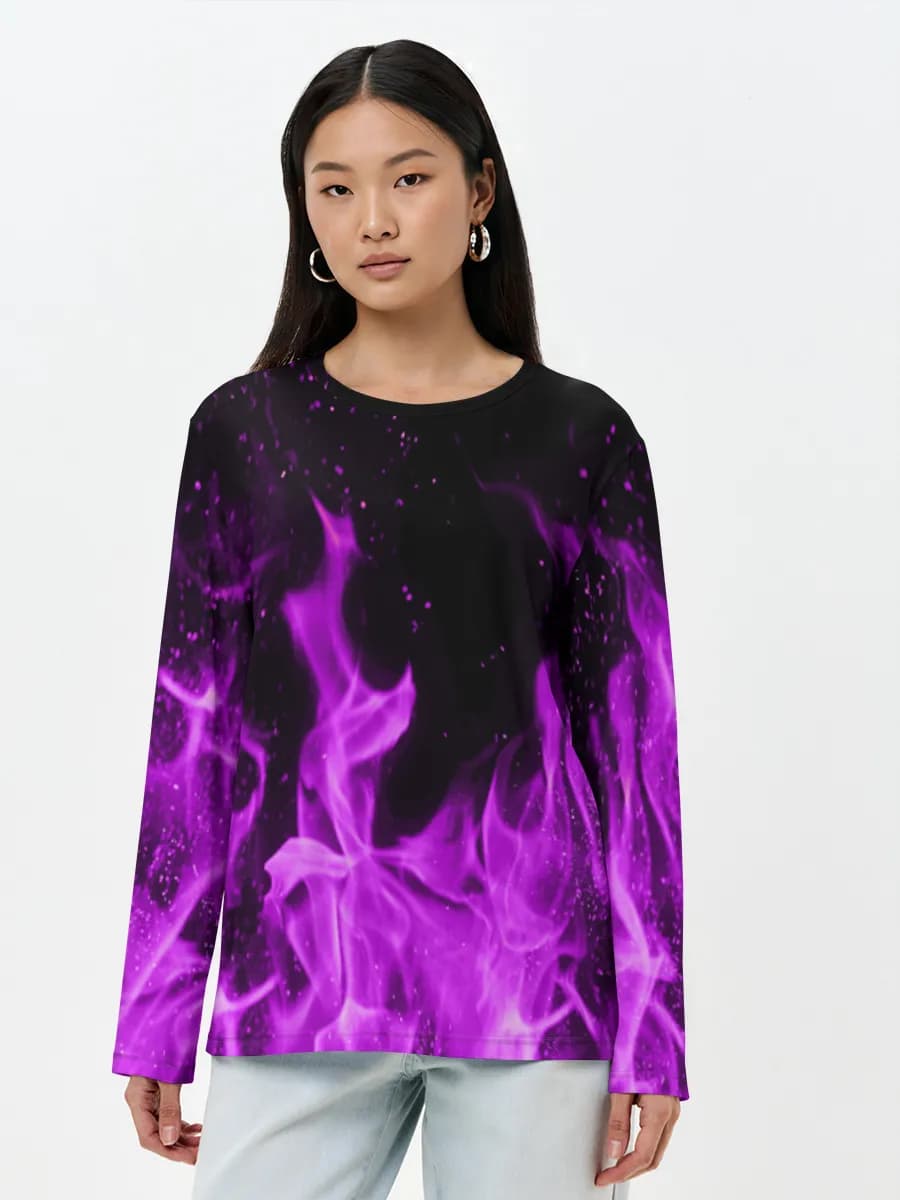 Purple Neon Flames