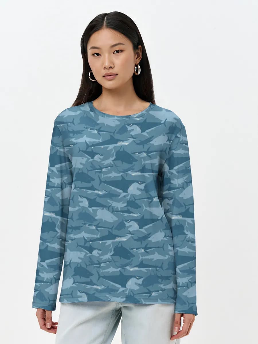 Women's long sleeve shirt. Cotton