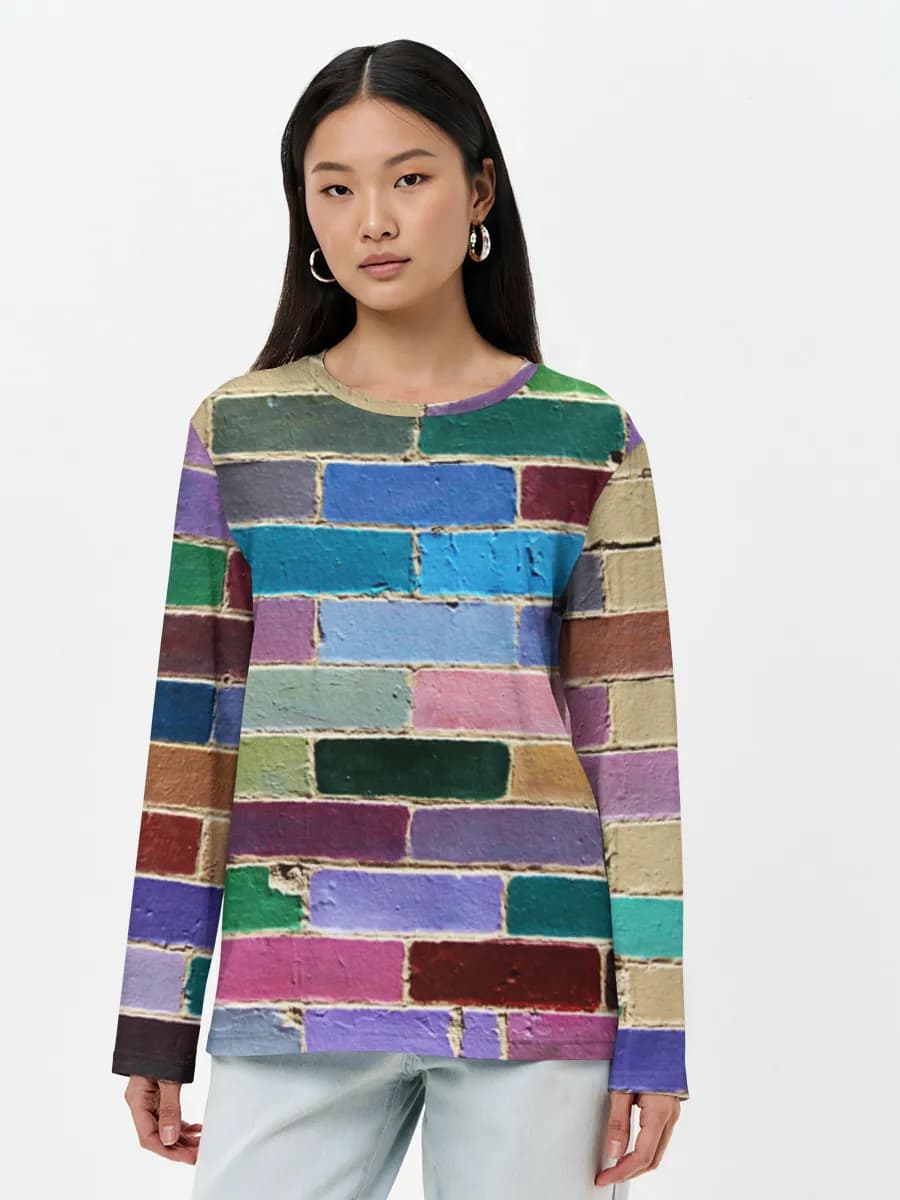 Women's long sleeve shirt. Cotton