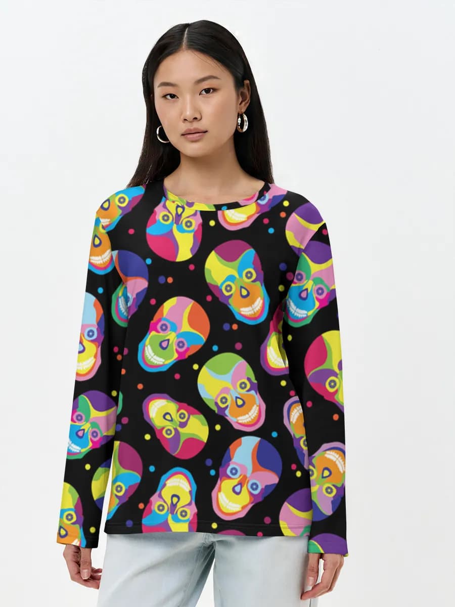 Women's long sleeve shirt. Cotton