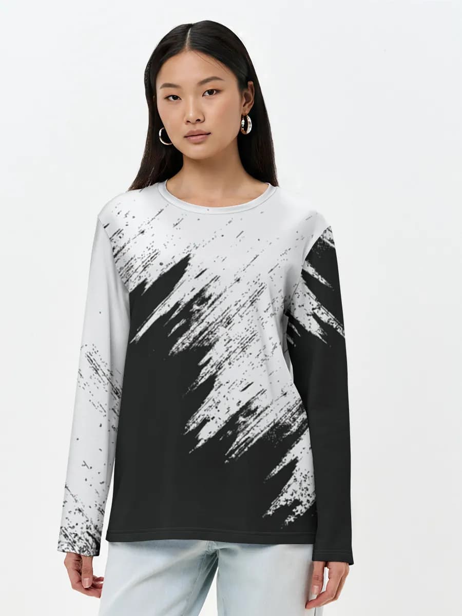 Women's long sleeve shirt. Cotton