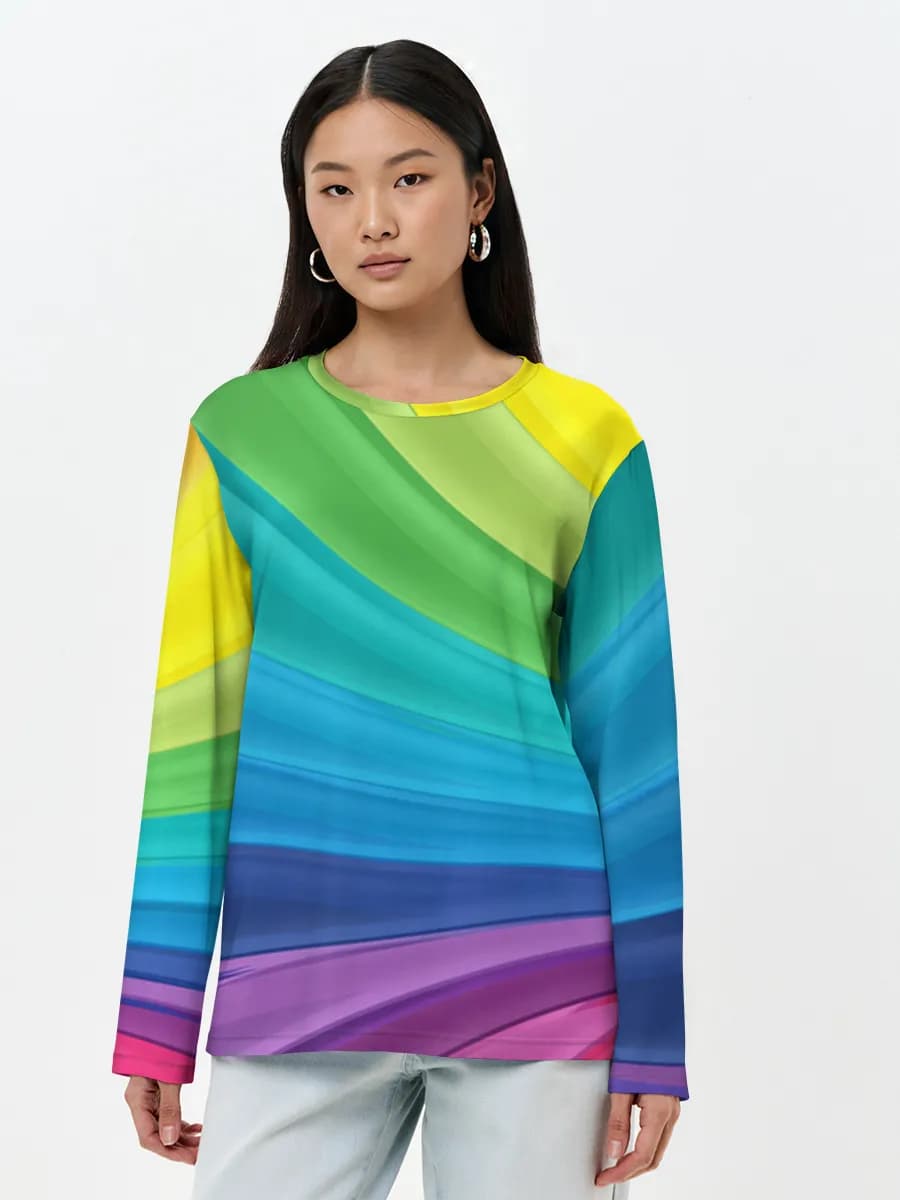 Women's long sleeve shirt. Cotton