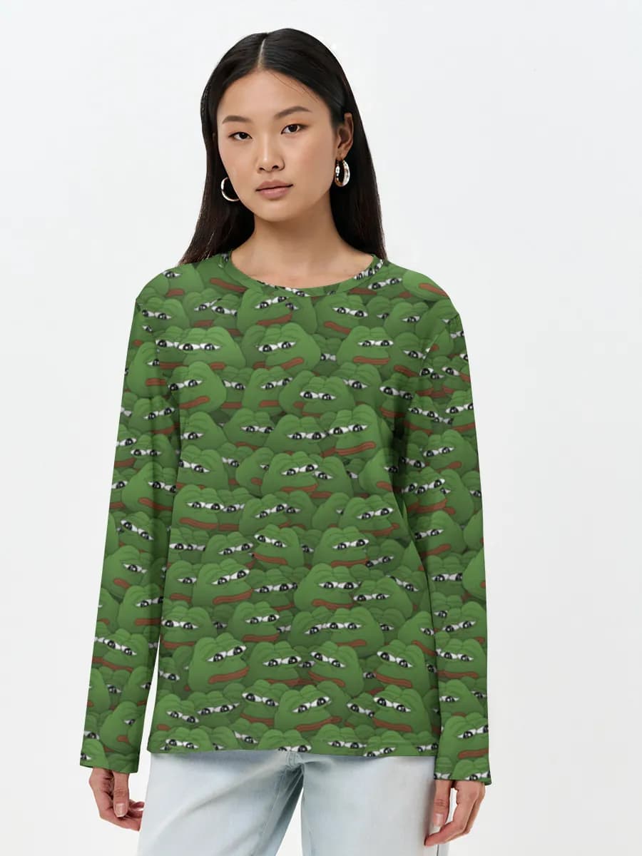 Women's long sleeve shirt. Cotton
