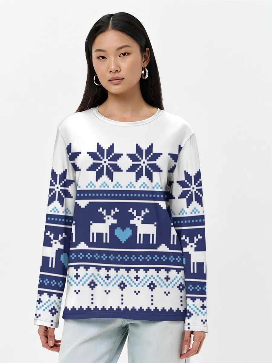 Women's long sleeve shirt. Cotton