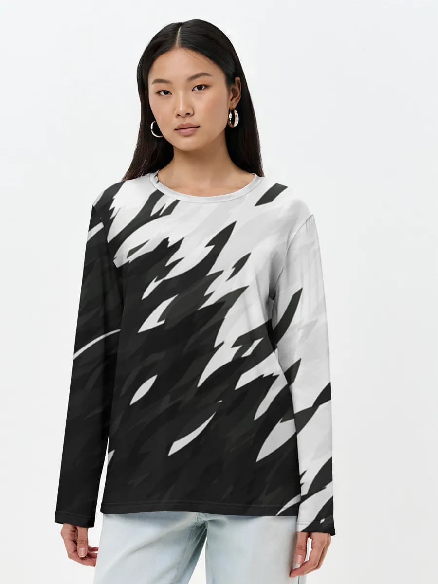 Women's long sleeve shirt. Cotton