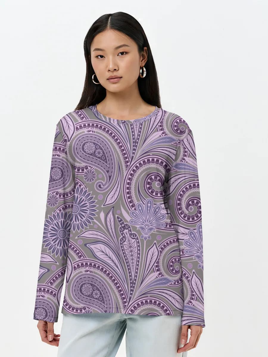 Purple Paisley Florals