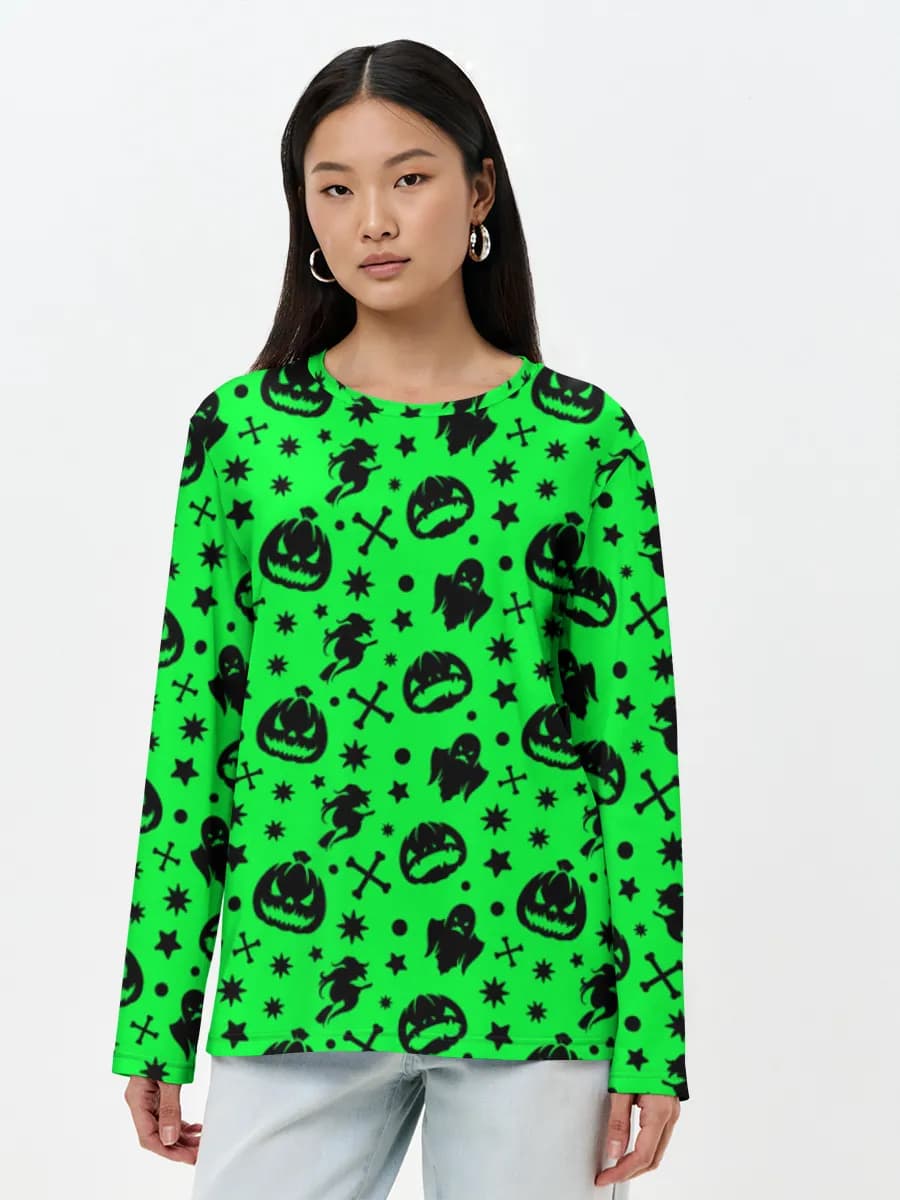 Women's long sleeve shirt. Cotton