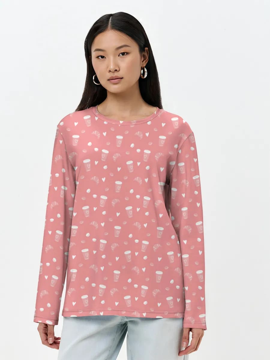 Women's long sleeve shirt. Cotton
