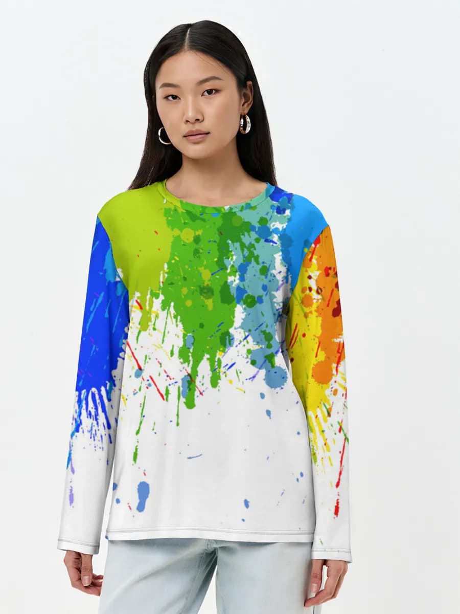 Women's long sleeve shirt. Cotton