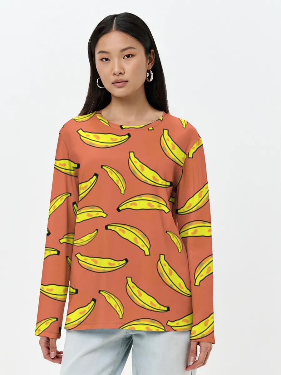 Women's long sleeve shirt. Cotton