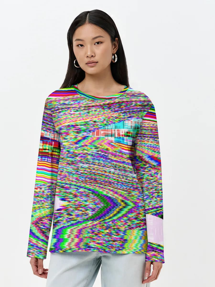 Women's long sleeve shirt. Cotton