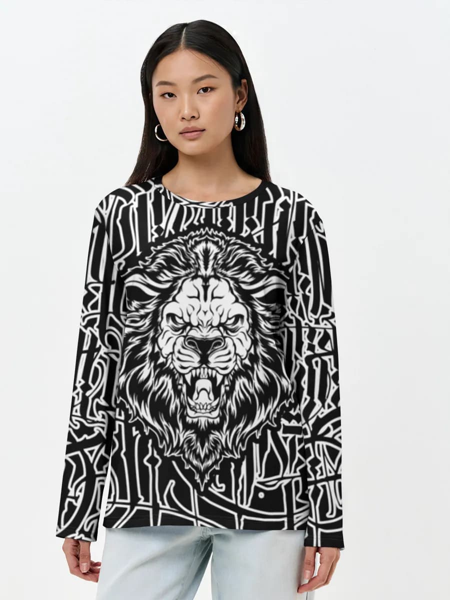 Women's long sleeve shirt. Cotton