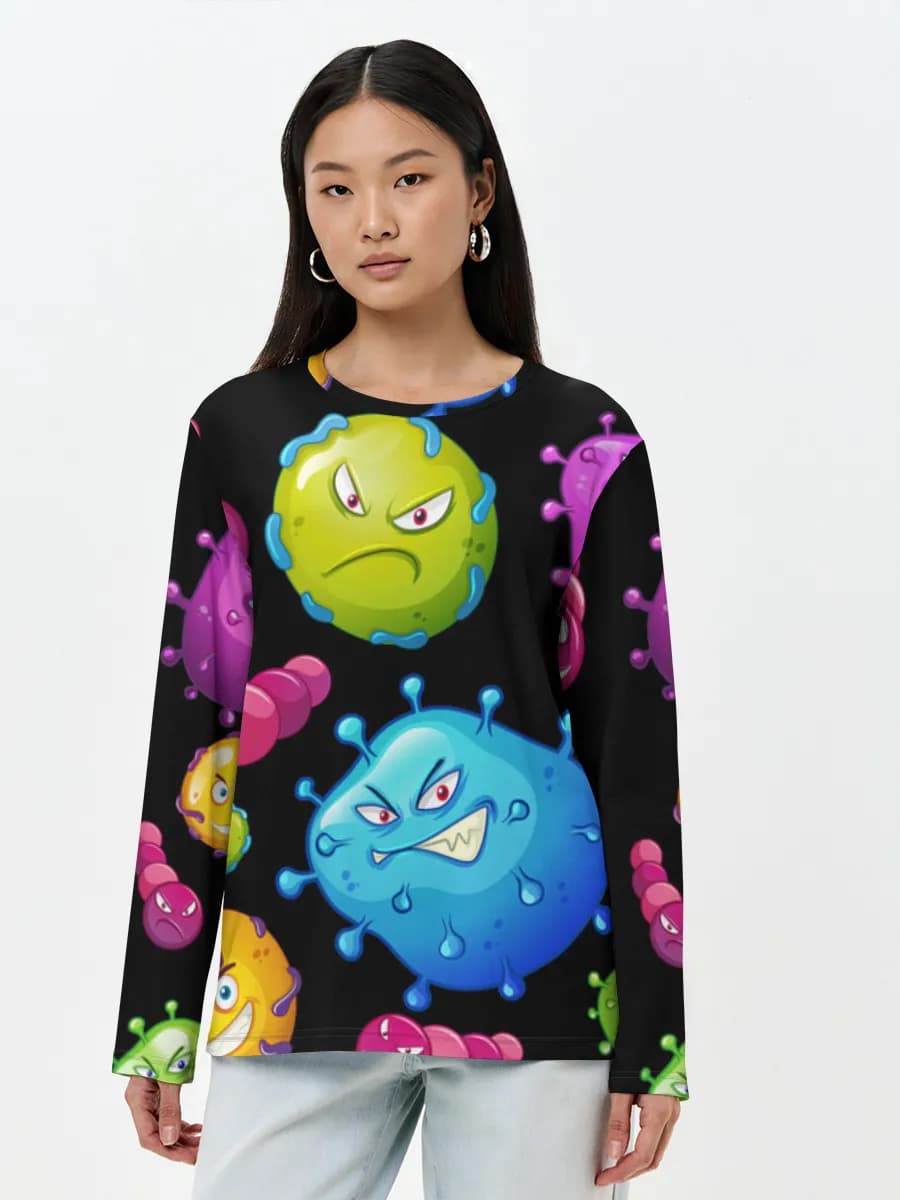 Women's long sleeve shirt. Cotton