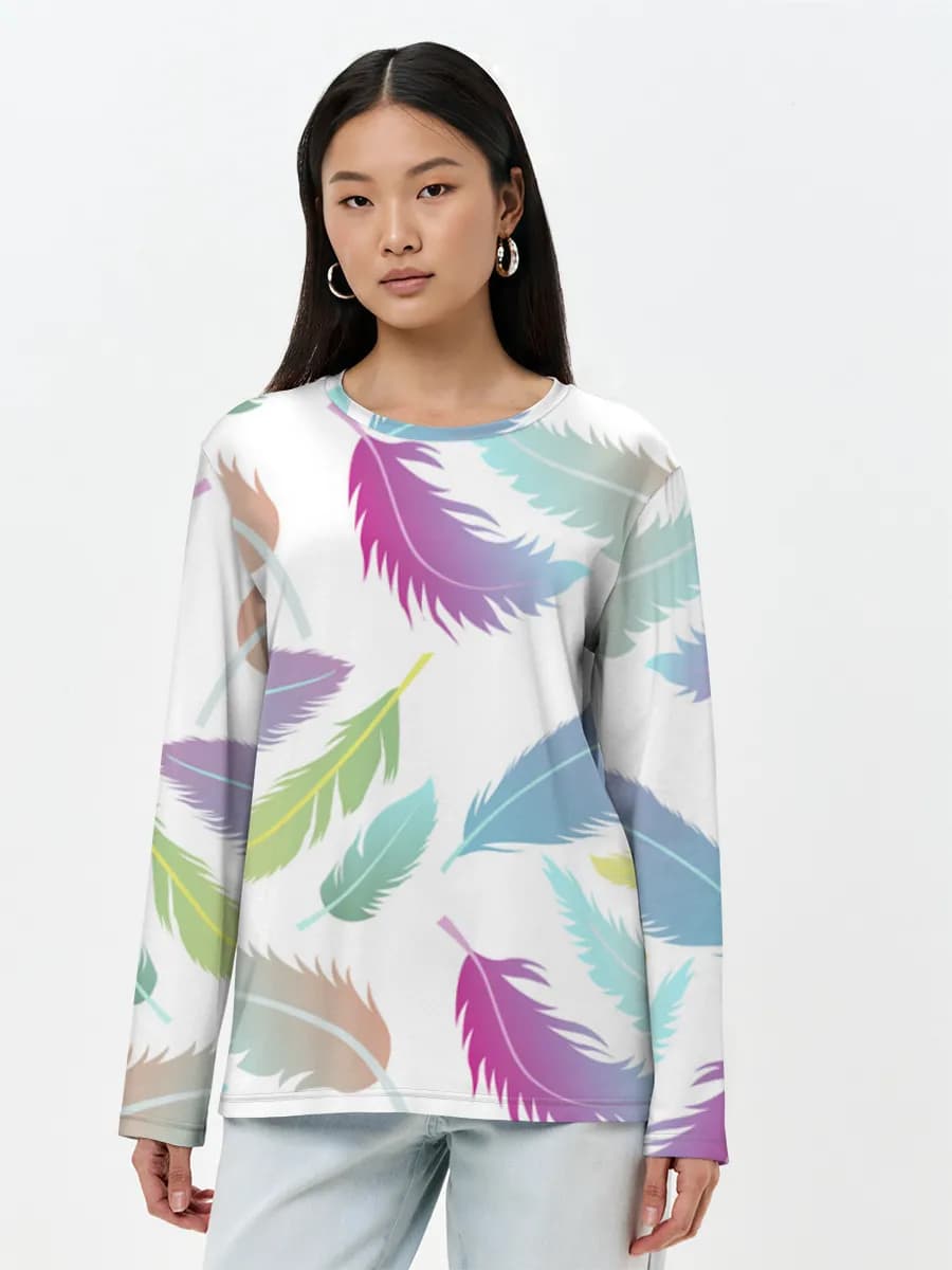 Women's long sleeve shirt. Cotton