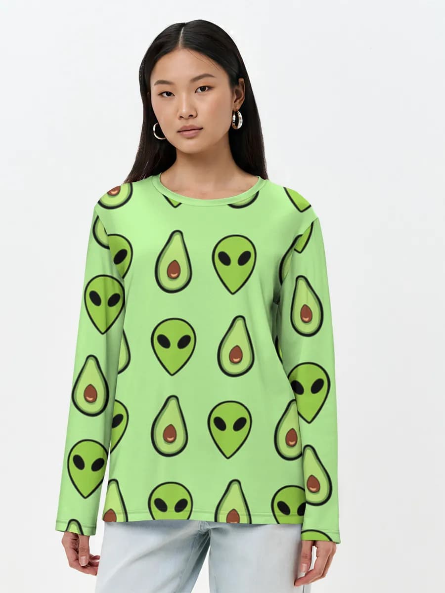Women's long sleeve shirt. Cotton
