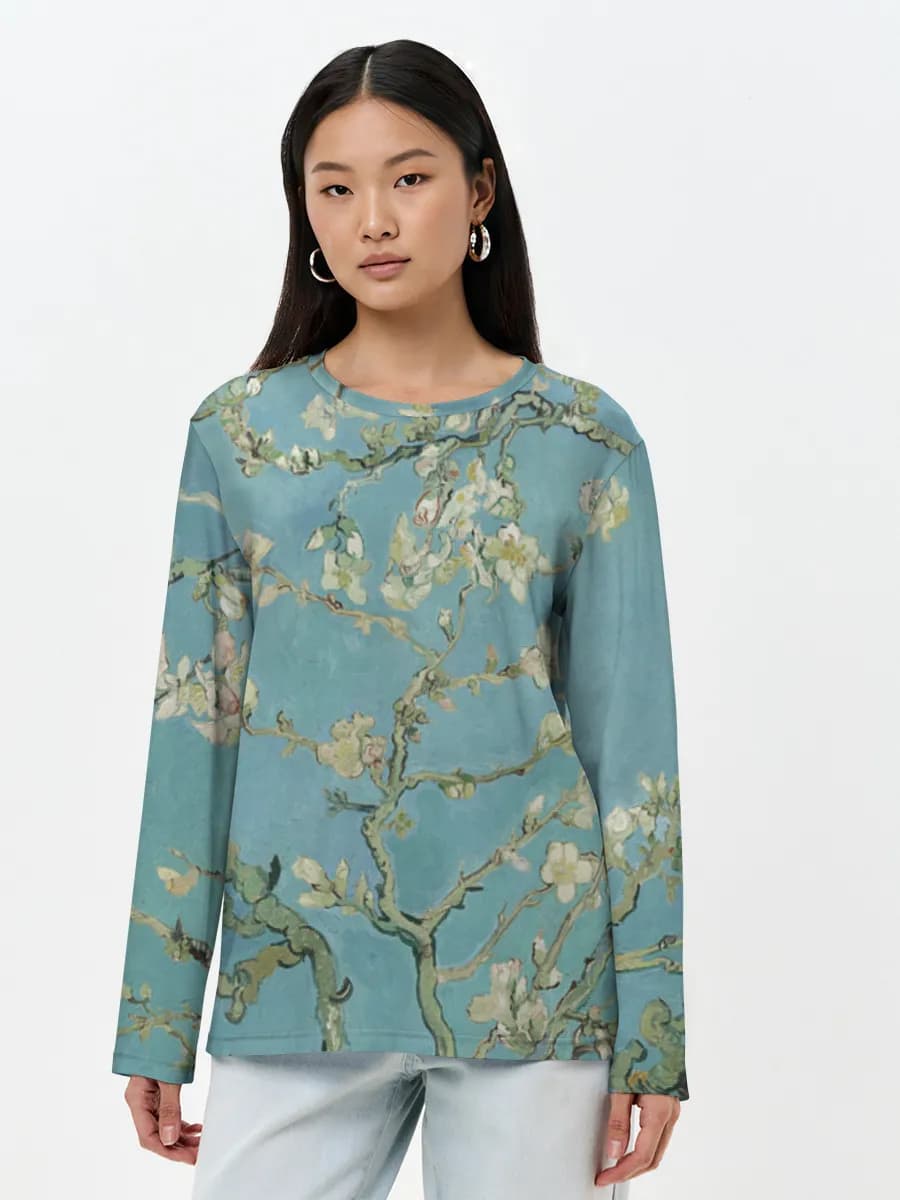 Women's long sleeve shirt. Cotton