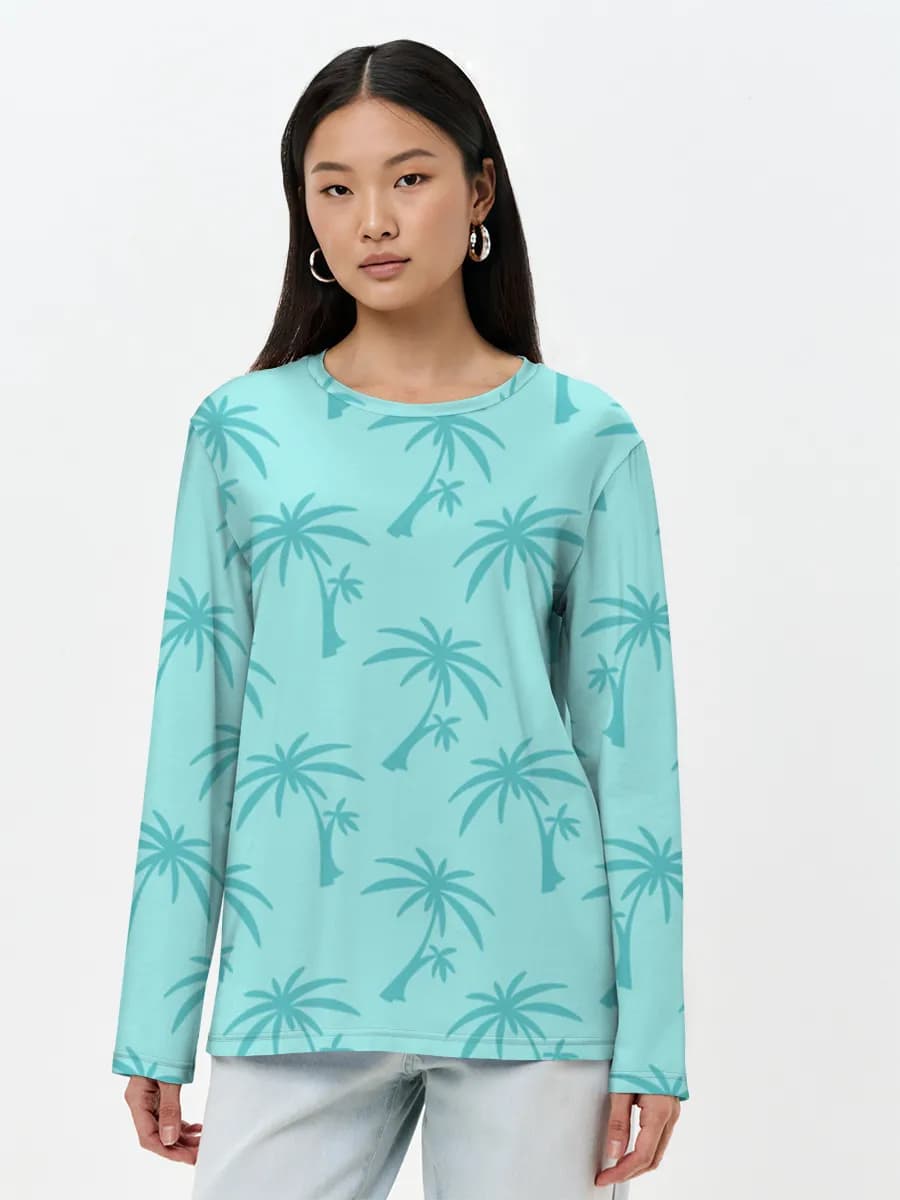 Women's long sleeve shirt. Cotton
