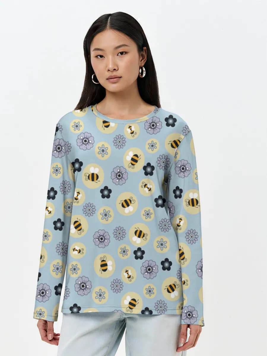 Women's long sleeve shirt. Cotton