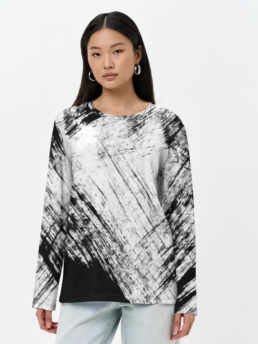 Women's long sleeve shirt. Cotton