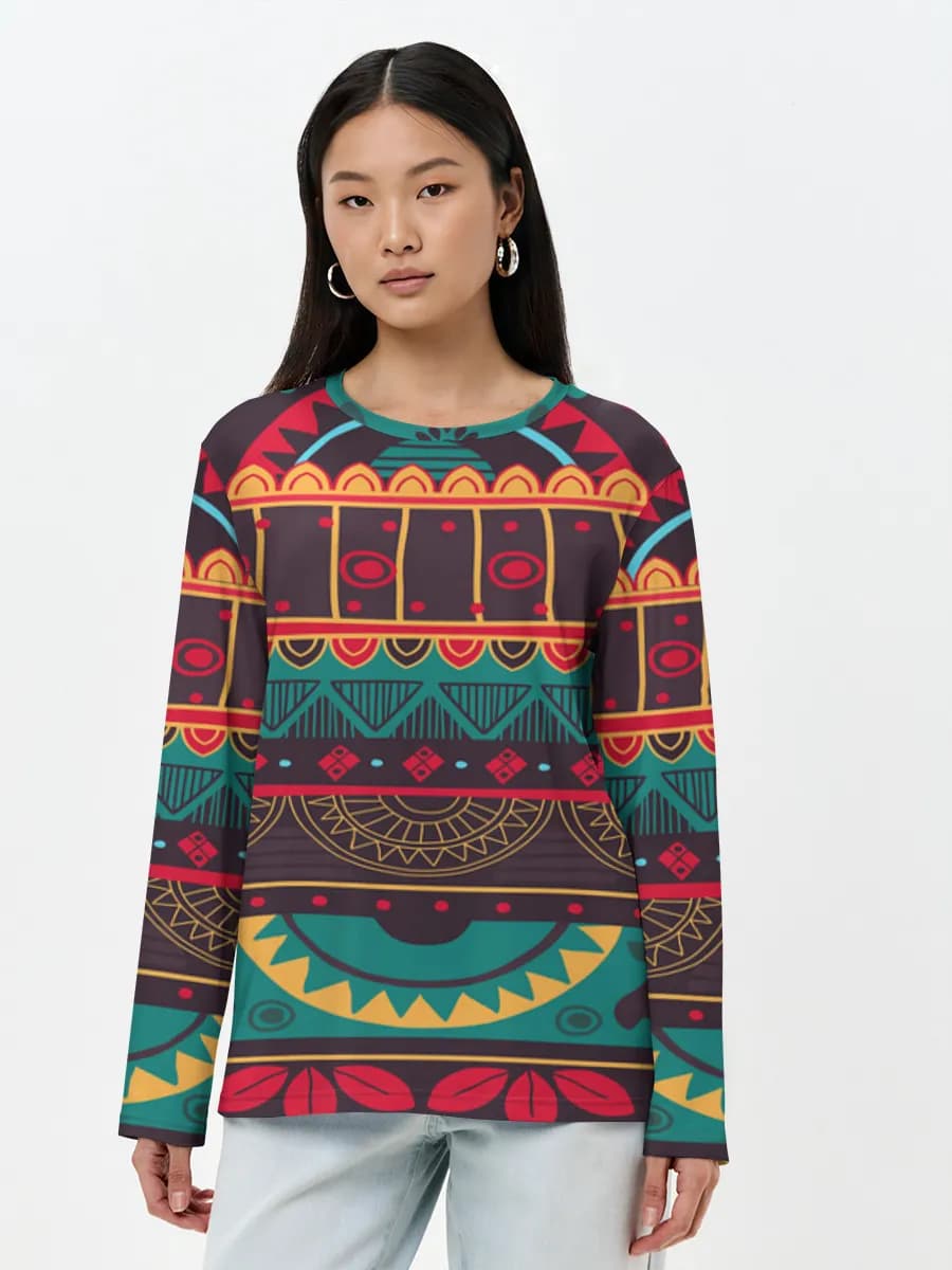 Boho Tribal Geometric Stripes