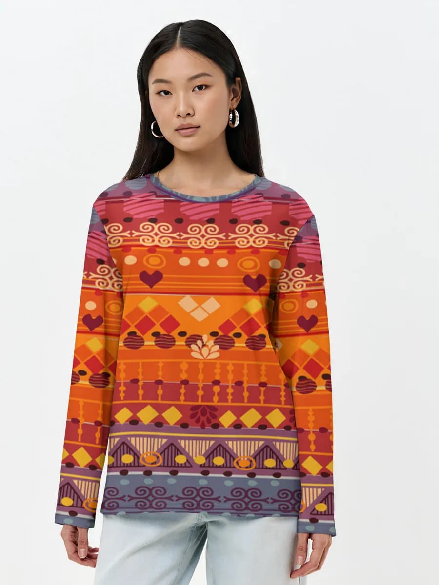 Women's long sleeve shirt. Cotton