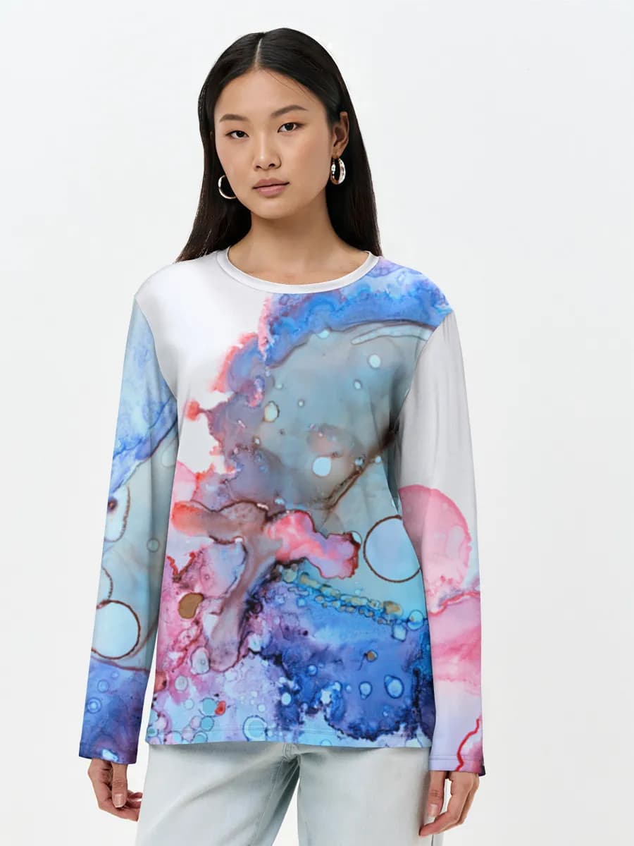 Pastel Fluid Ink Bloom
